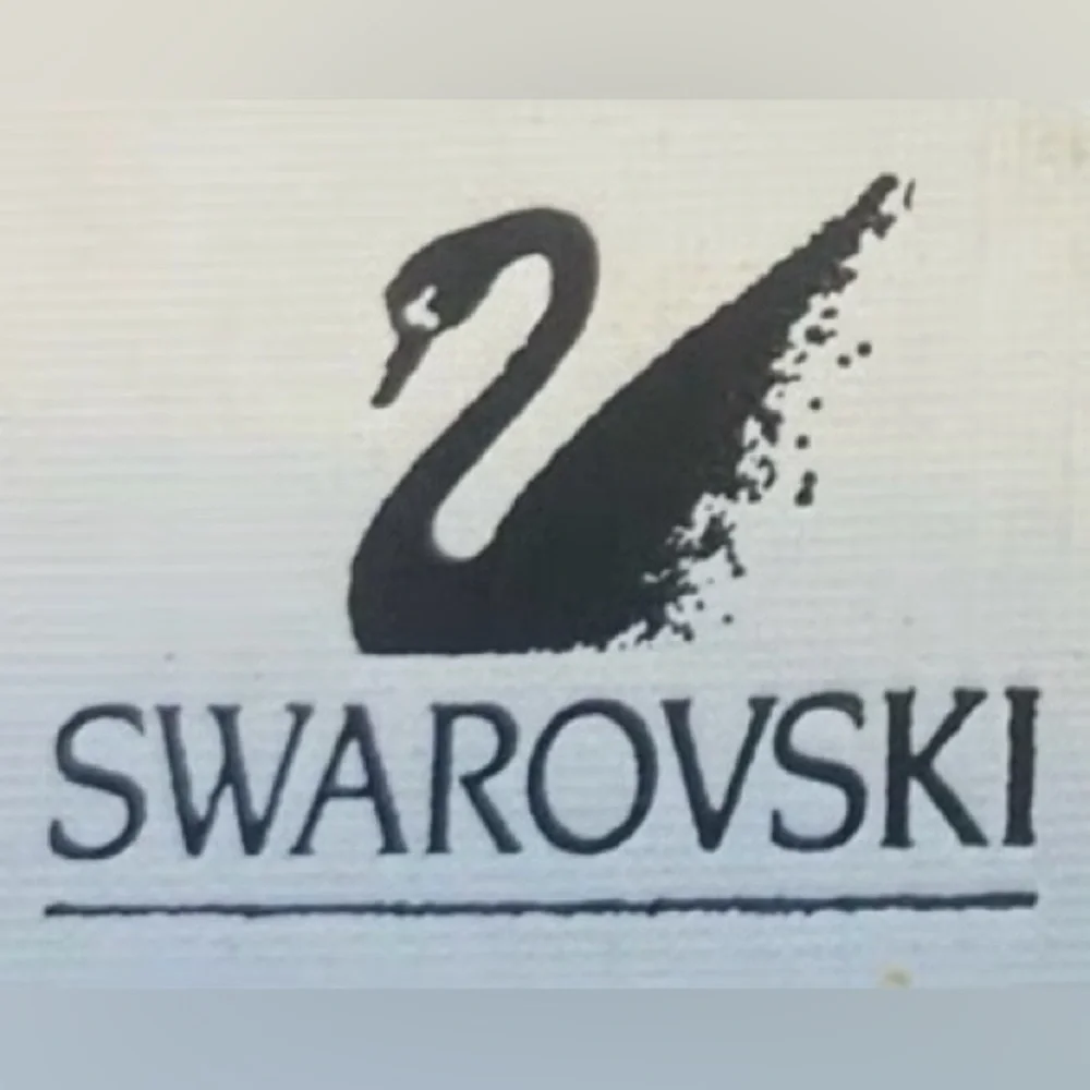 Swarovski Crystal SWAN STAMP Enamel Festive Snowman Brooch Pin RARE/RETIRED